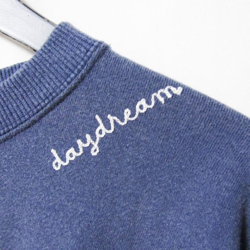 DAYDREAM デイドリーム スウェットシャツ D2024014 Frosted Embroidery 