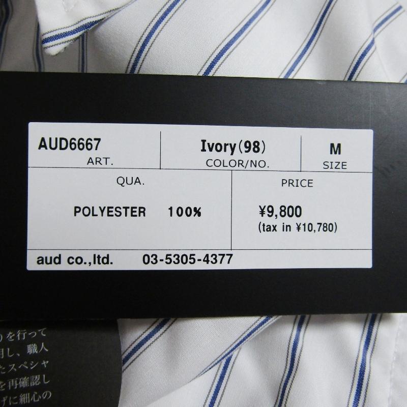 未使用 UPSCAPE AUDIENCE アップスケープ オーディエンス 長袖シャツ AUD6667 ボタンダウンシャツ吸水速乾 アイボリー M 27114331 |  | 06