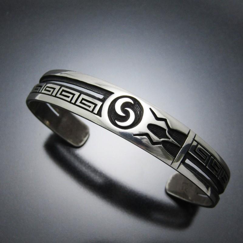 Lucion Koinva ホピ族 バングル ナクワチ オーバーレイ ルシオン