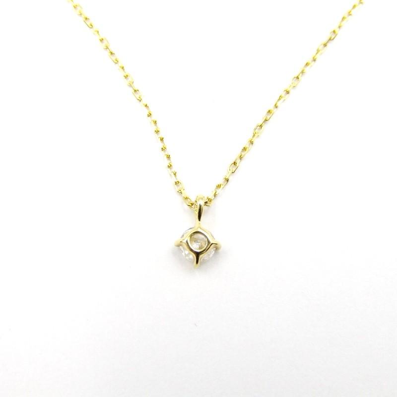ete ゴールド ネックレス 美品 ete エテ ネックレス ブライト K18YG ダイヤモンド 260838