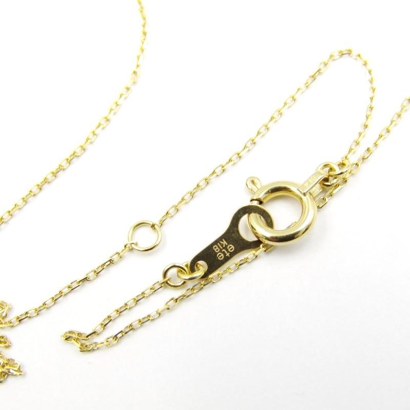 美品 ete エテ ネックレス ブライト K18YG ダイヤモンド 260838 