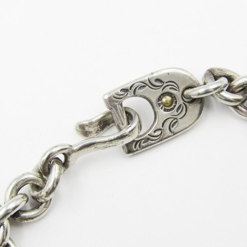 祐天寺工房あるじゃん AG FACTORY ブレスレット チェーンブレス 金付きダイス シルバー バングル 中古 28002744 祐天寺工房あるじゃん AG FACTORY ブレスレット チェーンブレス 金付きダイス シルバー バングル 中古 28002744