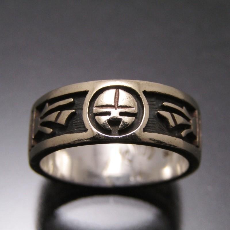 ホピ「Willis Humeyestewa」オーバーレイ シルバー リング 指輪 000000042423_zgZPidJ.jpg