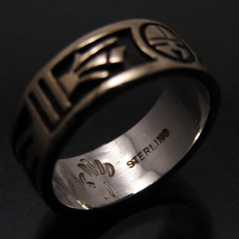 Willis Humeyestewa ホピ族 リング サンフェイス 14K Willis Humeyestewa ホピ族 リング サンフェイス 14K