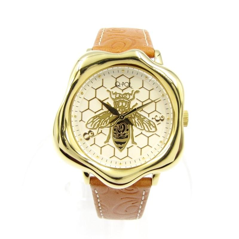 良品 Q-Pot キューポット 腕時計 クイーンビーウォッチ 女王蜂 蜂蜜 ハチミツ レザー クオーツ ゴールド 金クオーツ 腕時計 中古  28002970 : 28002970 : クラシック - 通販 - Yahoo!ショッピング