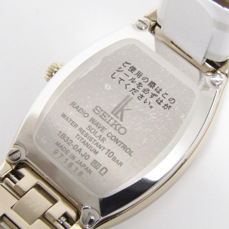SEIKO 美品 セイコー LUKIA SSQW046 トノー ルキア チタン ソーラー  