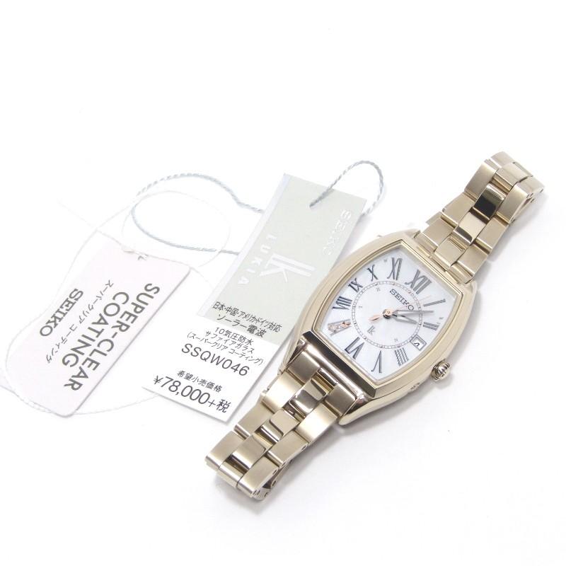SEIKO 美品 セイコー LUKIA SSQW046 トノー ルキア チタン ソーラー