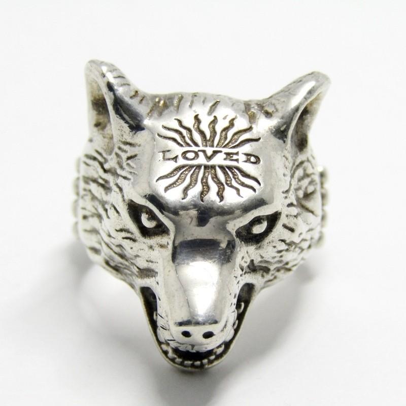 GUCCI グッチ リング ANGER FOREST Wolf head ring Loved 476900