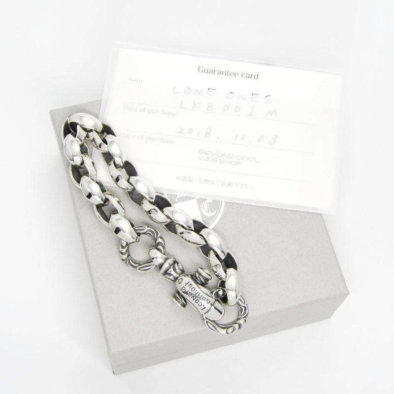 LONE ONES 美品 ロンワンズ シルクリンクブレスレットM LKB001M LONE ONES 美品 ロンワンズ シルクリンクブレスレットM LKB001M