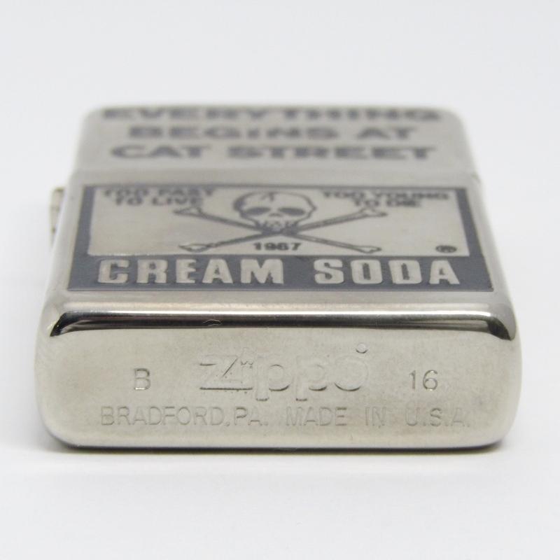 ZIPPO ジッポー クリームソーダ CREAM SODA ロゴ 2016年製 ZIPPO ジッポー クリームソーダ CREAM SODA ロゴ 2016年製