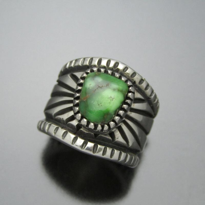 美品 Harrison Jim ナバホ族 リング キャリコレイク ターコイズ