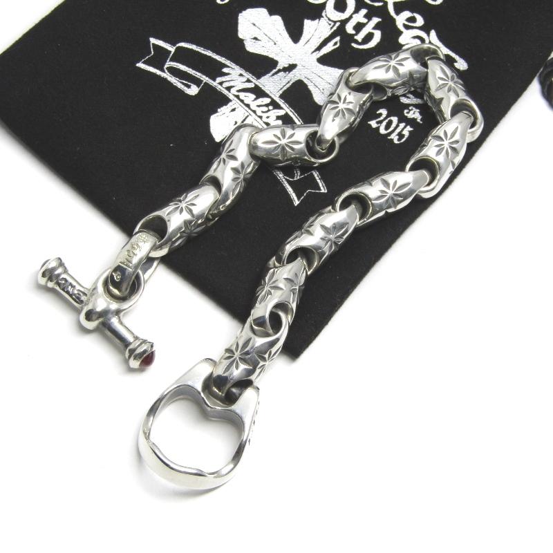 美品！激レア！ ビルウォールレザー ベイビー スカル ミッドスター ブレスレット BILL WALL LEATHER ビルウォールレザー Small Good Luck Skull
