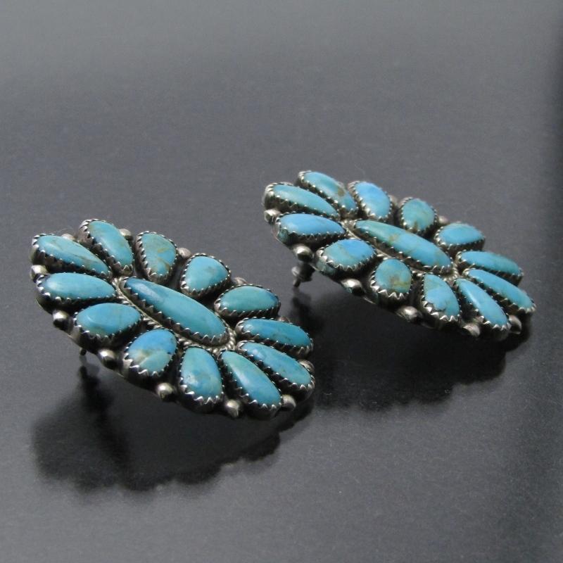 ターコイズピアス　ナバホ Indian Jewelry FUNNY公式ストア ナバホ族 Sharon McCarthy