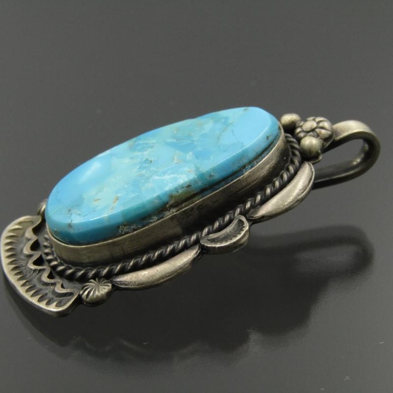 Ronald Tom ナバホ族 ペンダント ターコイズ RT シルバー