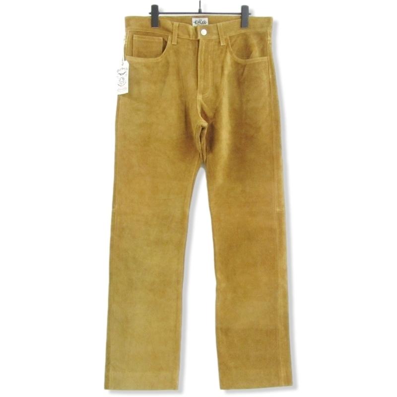 CALEE 未使用 キャリー BUCKSKIN FIVE POCKET LEATHER PANTS CL 