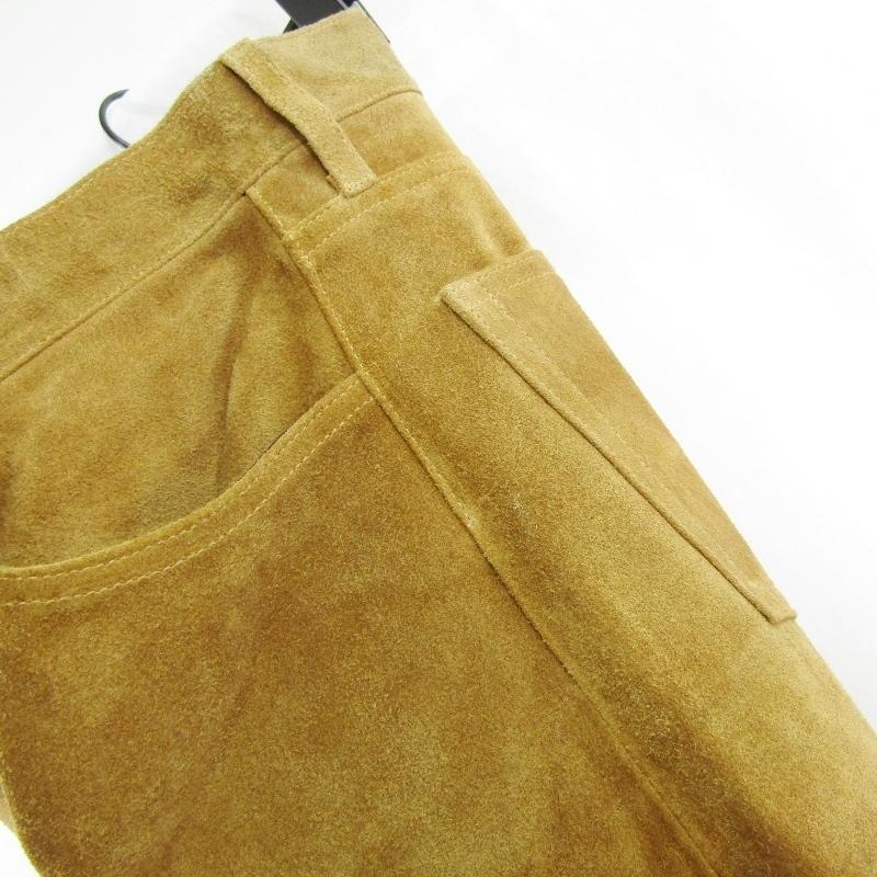CALEE 未使用 キャリー BUCKSKIN FIVE POCKET LEATHER PANTS CL 