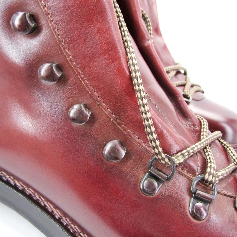 マルモラーダ ジャコメッティ レディース ブーツ ブラウン レザー 新品未使用【F.LLI.Giacometti】フラテッリジャコメッティ