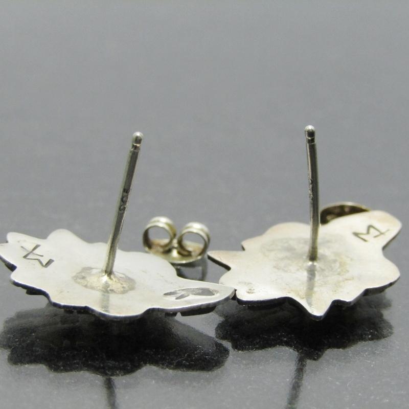 Mark Tawahongva ホピ族 ピアス オーバーレイ マッドヘッド Hopi