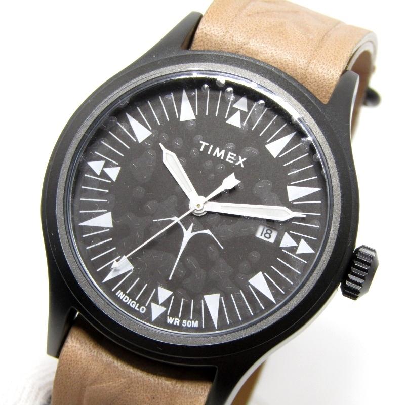 TIMEX タイメックス ケオネヌーンズ コラボ 時計 黒 タイメックス TIMEX ケオネヌーンズ コラボ メンズ 時計