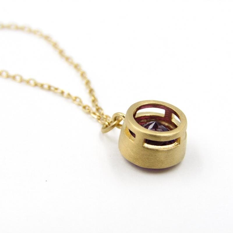 美品 Bizoux ビズー ネックレス PASTILLE アメジスト K18YG 美品 Bizoux ビズー ネックレス PASTILLE アメジスト K18YG