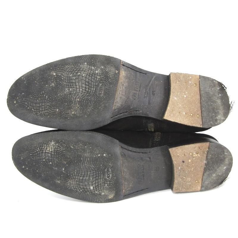 BUTTERO ブッテロ サイドジップブーツ B4932 スエード デストロイ加工