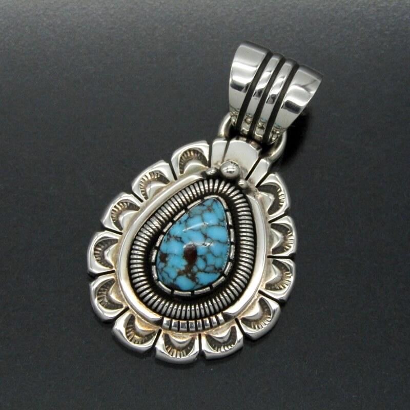 ウィルバンデバー　ターコイズ　ネックレス ナバホ族 Will Vandever キングマン ターコイズ ネックレス