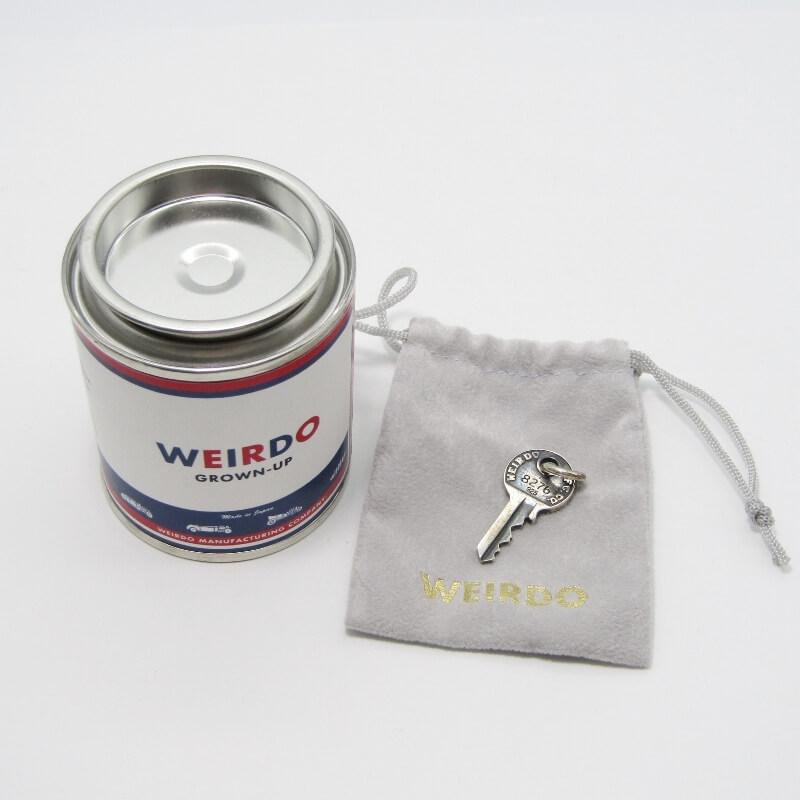 未使用 WEIRDO ウィアード ペンダント WP021 KEY TOP 鍵 キー トップ チャーム SV925 ネックレストップ シルバー