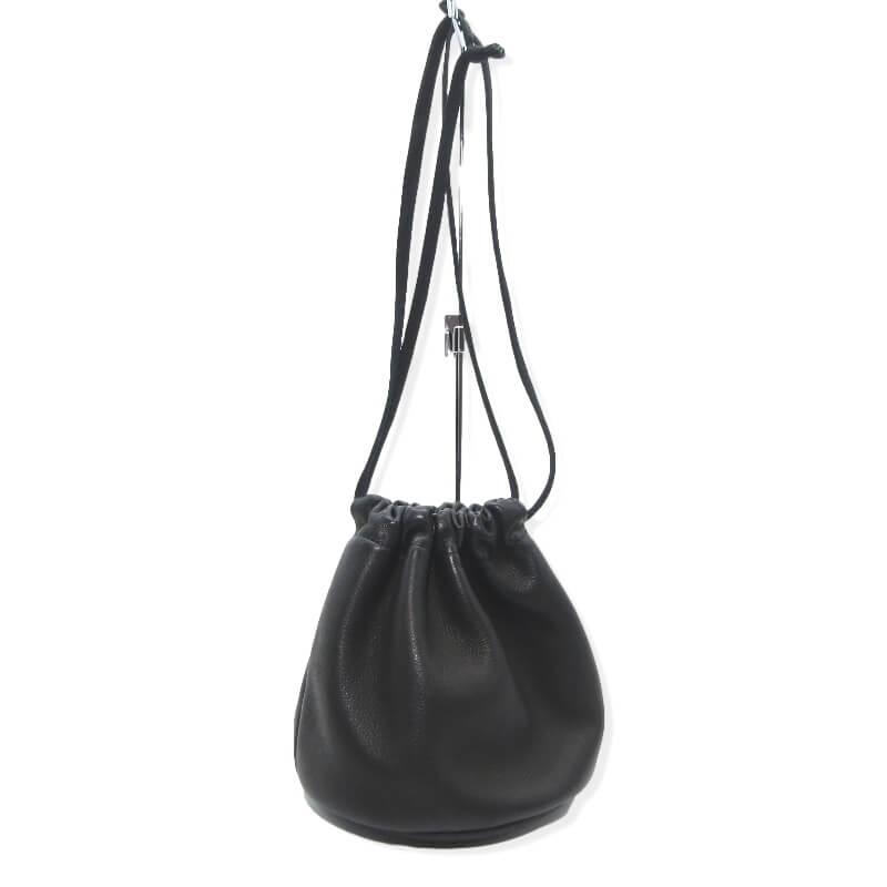 美品 MORMYRUS モルミルス ハンドバッグ カウレザー巾着 レディース  