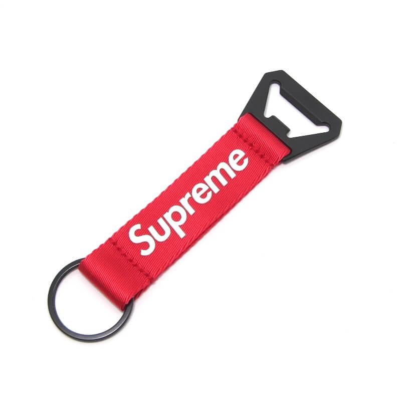 美品 Supreme シュプリーム Bottle Opener bing Keychain 21AW ボトルオープナー ウェビング キー