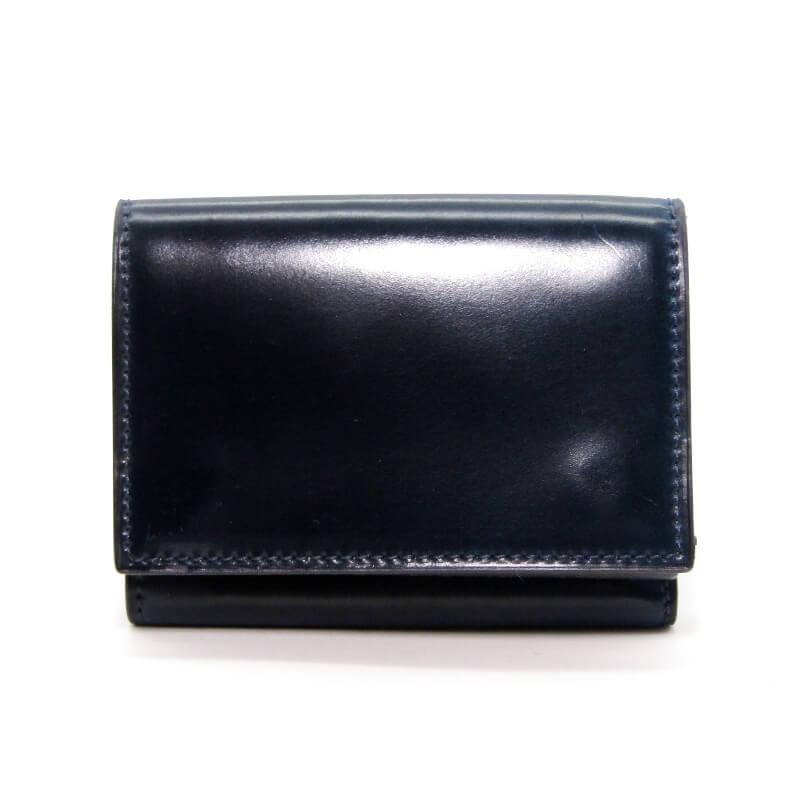 未使用 Flathority フラソリティ ミニ財布 FS710 シェルコードバン 三  