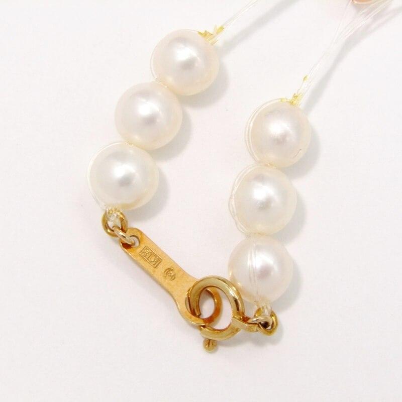 TASAKI タサキ ネックレス パール 5連 テグス糸 留め金 k18 TASAKI タサキ ネックレス パール 5連 テグス糸 留め金 k18