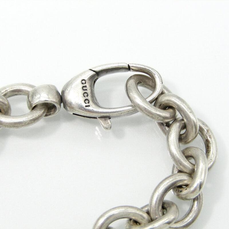 GUCCI グッチ ブレスレット プレート ＃18 IDタイプ チェーン Ag925