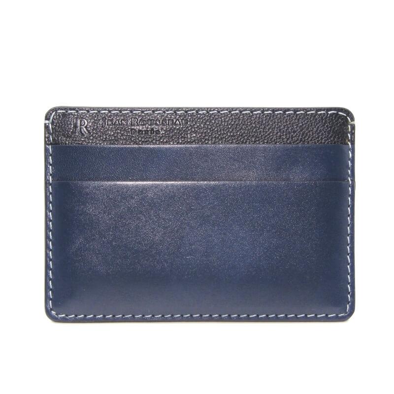 美品 JEAN ROUSSEAU ジャンルソー カードケース カーフ ライニング山羊 