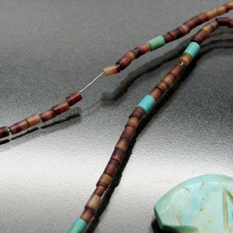 Zuni ズニ族 フェティッシュ ネックレス 9連 ベア ターコイズ Zuni ズニ族 フェティッシュ ネックレス 9連 ベア ターコイズ