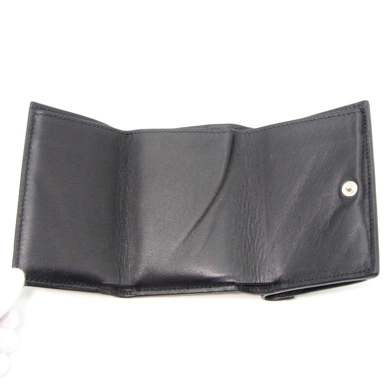 【ほぼ未使用】スマイソン 三つ折り財布 ブラック SMYTHSON スマイソン 三つ折り財布 パナマ MINI TRIFOLD PURSE