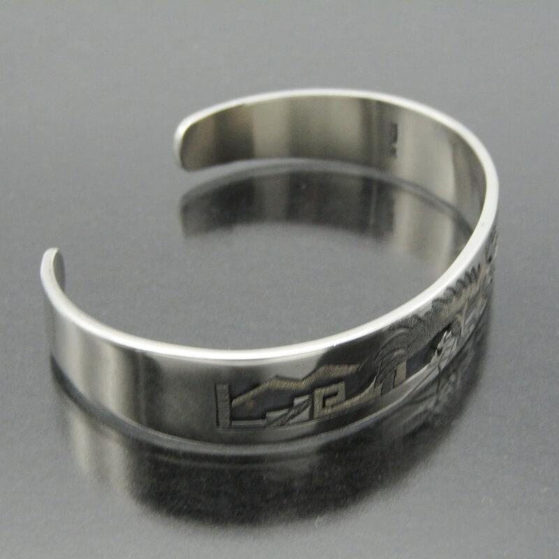 最終価格<Ronald Wadsworth>バングル Ronald Wadsworth ホピ族 バングル オーバーレイ サンフェイス