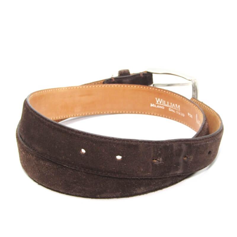 WILLIAM ウィリアム ベルト I.G.BEAMS別注 スエード 29mm幅 5穴