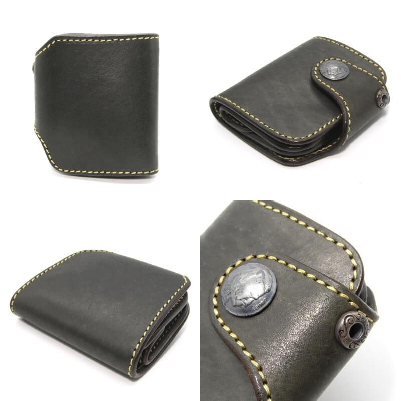 アリフコレクション SAAD サード エイ革 レザー　二つ折り 財布 SAAD / Arif Collection サード 二つ折り財布 シャークスキン SV