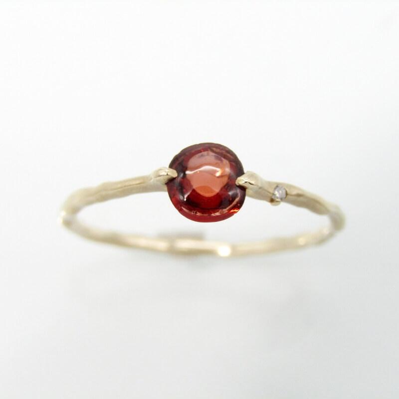 美品 agete アガット リング 10212111077 K10 ガーネット 美品 agete アガット リング 10212111077 K10 ガーネット