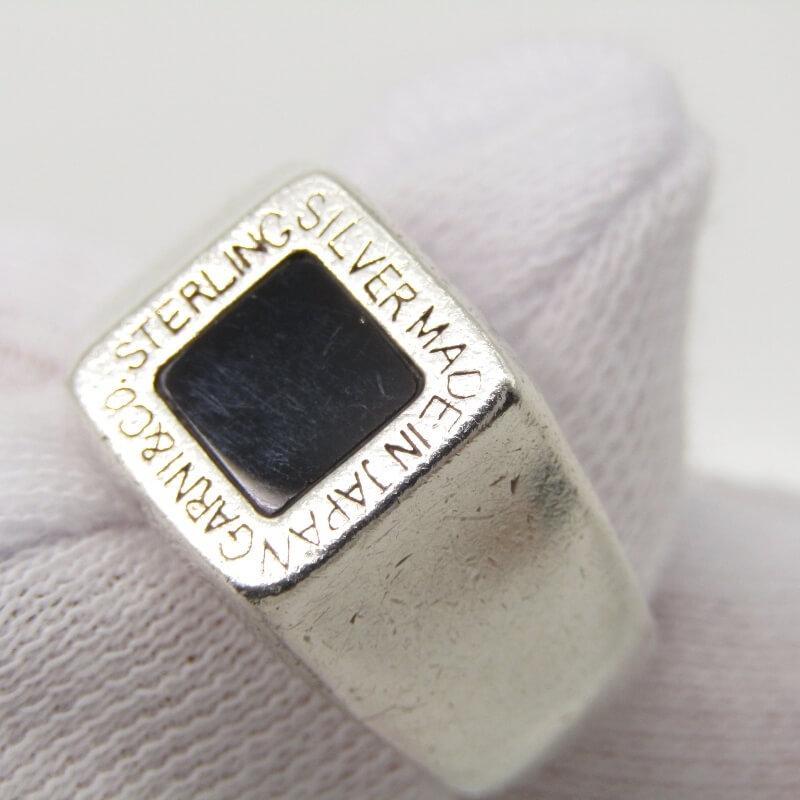 GARNI ガルニ リング Square Onyx Ring スクエア オニキス SV925 メンズ レディース 15号  28007131｜classic｜08