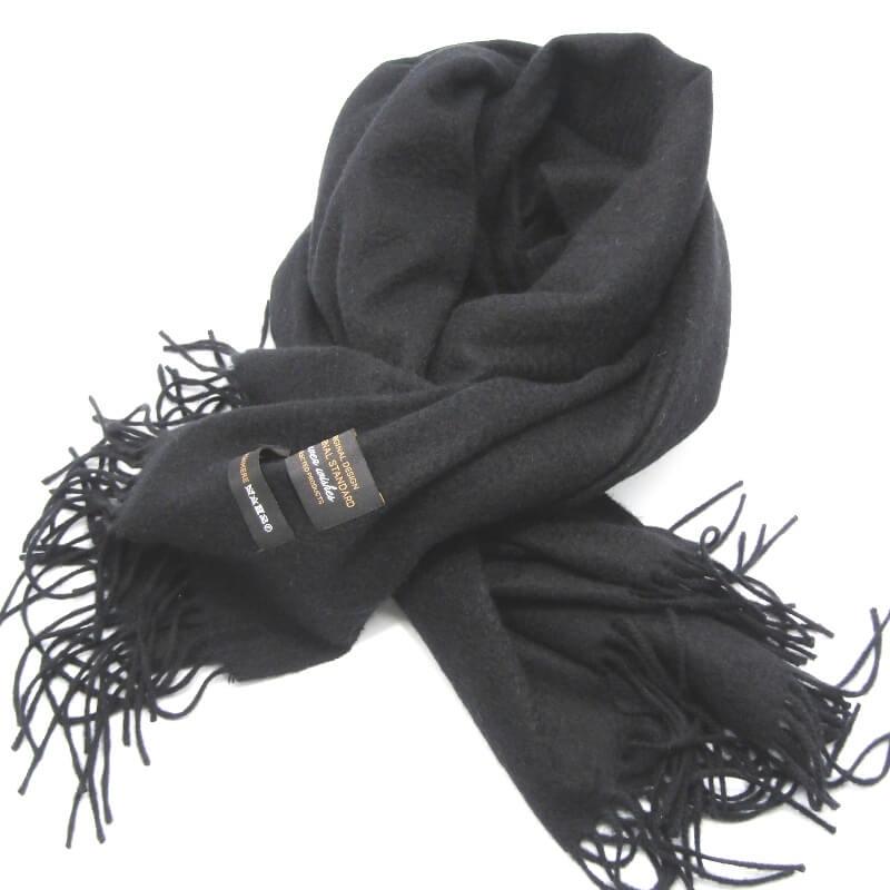 JOURNAL STANDARD 100%カシミヤ マフラー ブラック