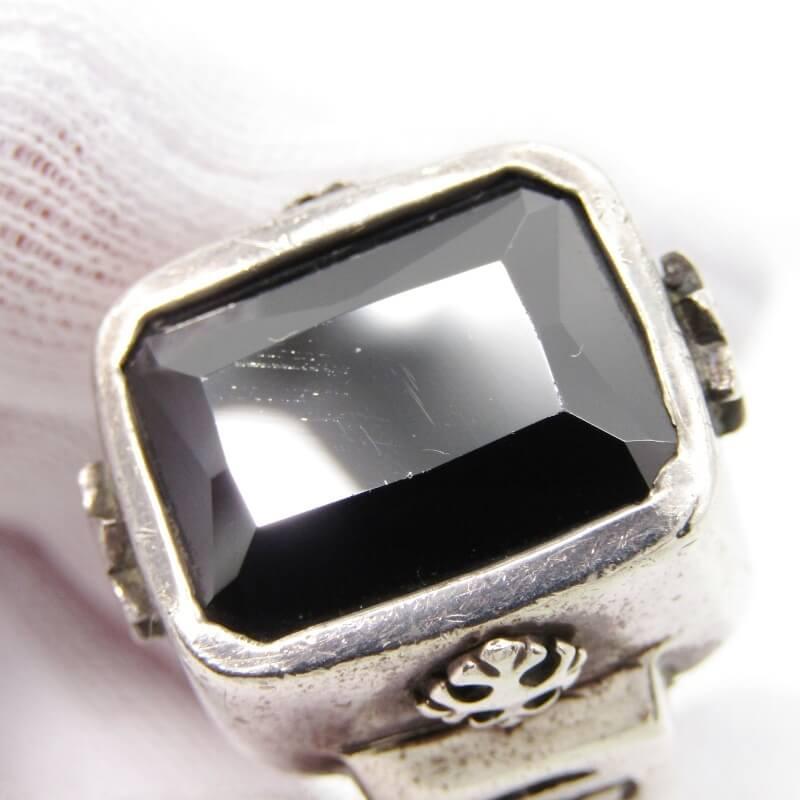 ROYAL ORDER ロイヤルオーダー リング SR118 GOD SQUARE w/CRYSTAL 