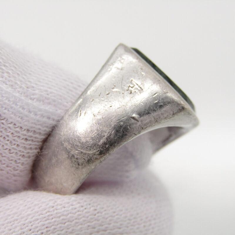 TOM WOOD トムウッド リング Cushion Green Marble Ring #52 TOM WOOD トムウッド リング Cushion Green Marble Ring #52