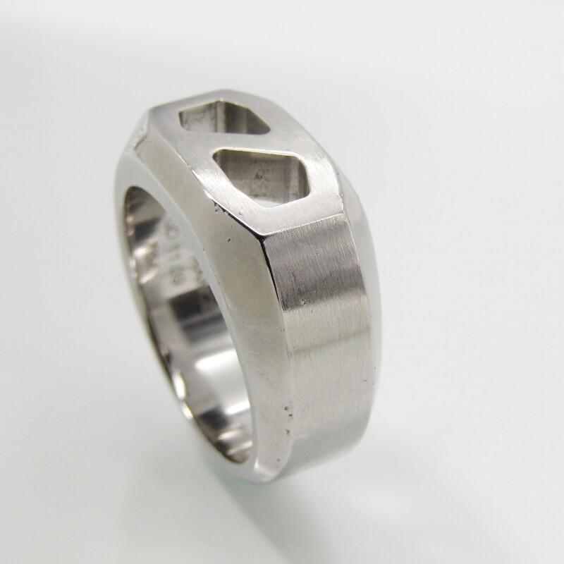 HERMES エルメス リング DELTA RING T64 デルタ ステンレス HERMES エルメス リング DELTA RING T64 デルタ ステンレス