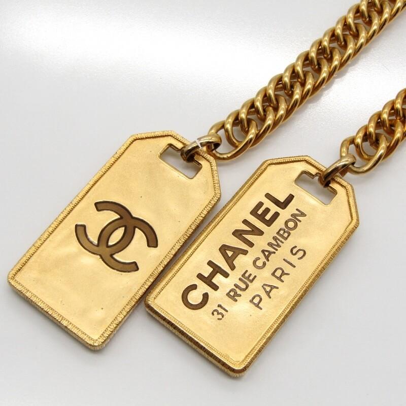 CHANEL シャネル ネックレス カンボンプレート ココマーク CHANEL シャネル ネックレス カンボンプレート ココマーク