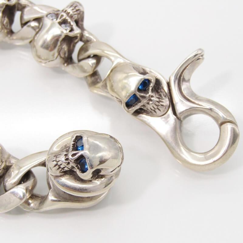 GHOST ゴースト ブレスレット SKULL LINK BRACELET スカル 7 GHOST ゴースト ブレスレット SKULL LINK BRACELET スカル 7