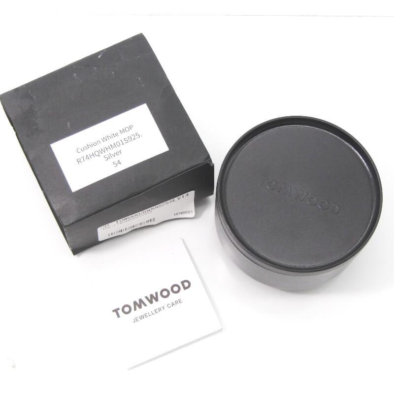 美品 TOM WOOD トムウッド リング Cushion White Mother of 美品 TOM WOOD トムウッド リング Cushion White Mother of