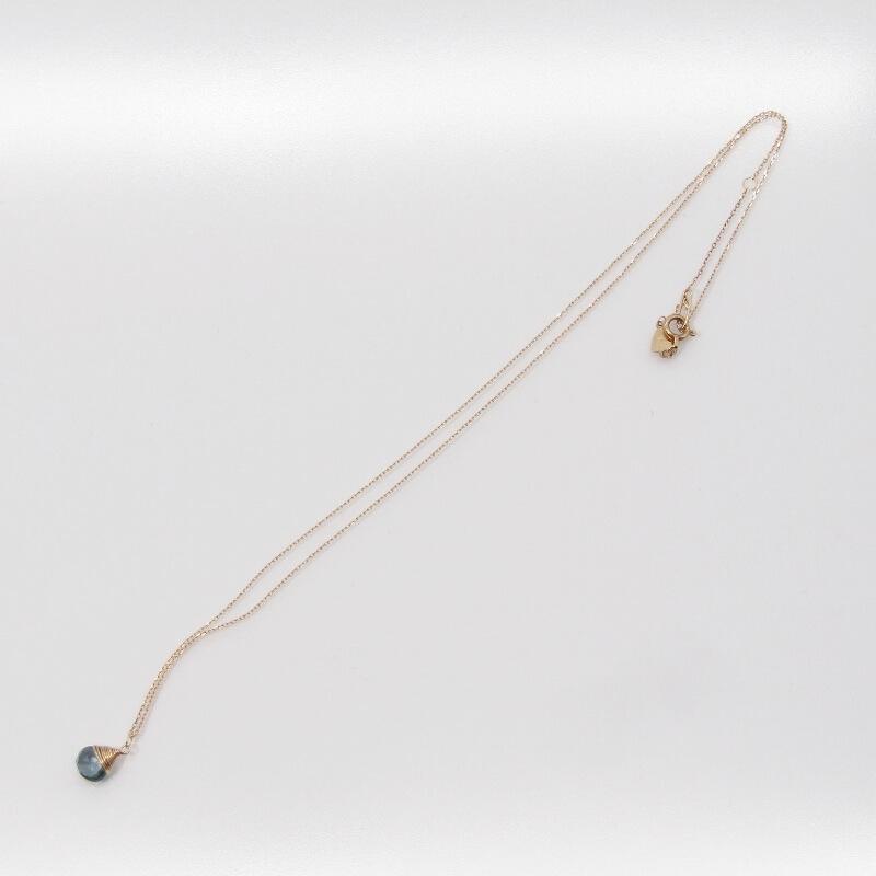 【美品】agete ネックレス ブルートパーズ 10197116053 美品】agete ネックレス ブルートパーズ 10197116053