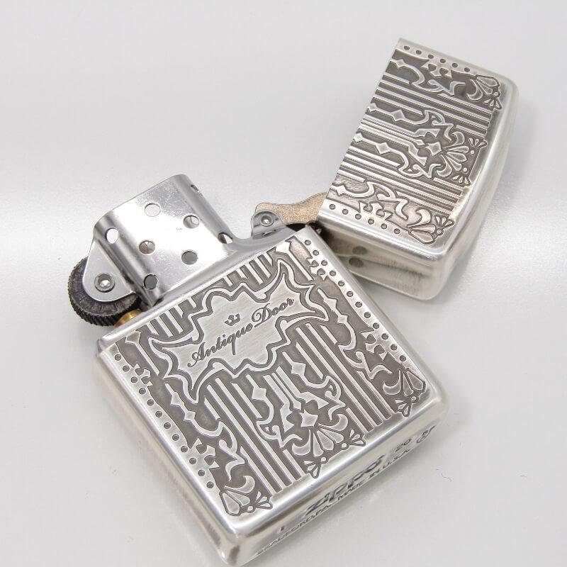 未使用 ZIPPO ジッポー ARMOR Keyhole Wood Inlay SV 2-51b 20年製 アーマー キーホールウッド イン ...