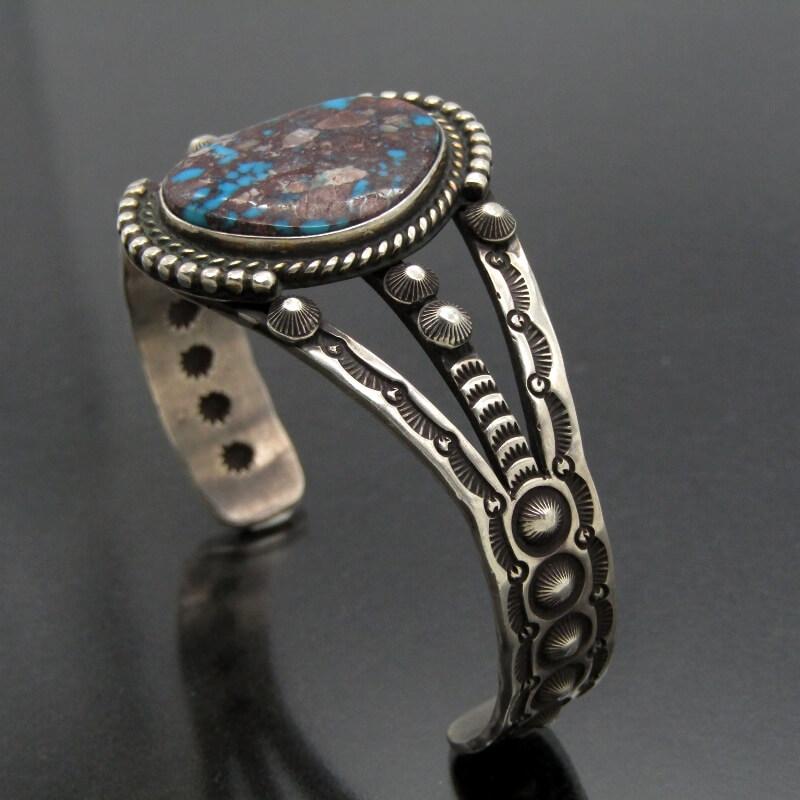 インディアンジュエリー　ターコイズ　ハーマンスミス　バングル 138mm ハーマンスミス ターコイズ バタフライ バングル